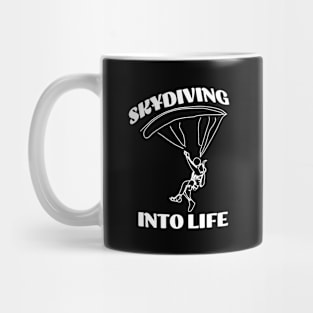 Skydiving into Life Mug